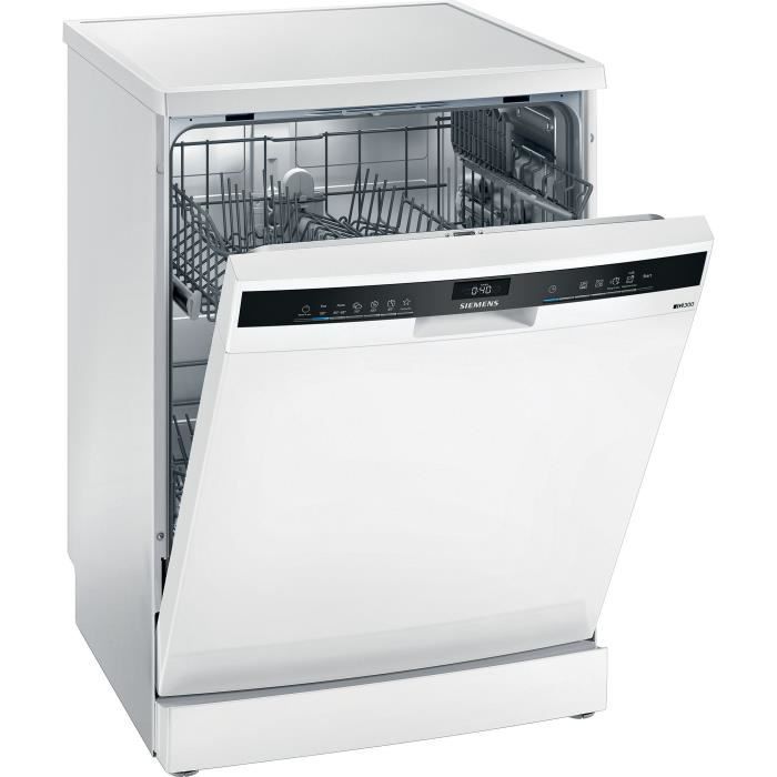 Lave-vaisselle pose libre SIEMENS SE23IW08TE iQ300 - 12 couverts - Induction - L60cm - Home Connect - 48 dB - Blanc