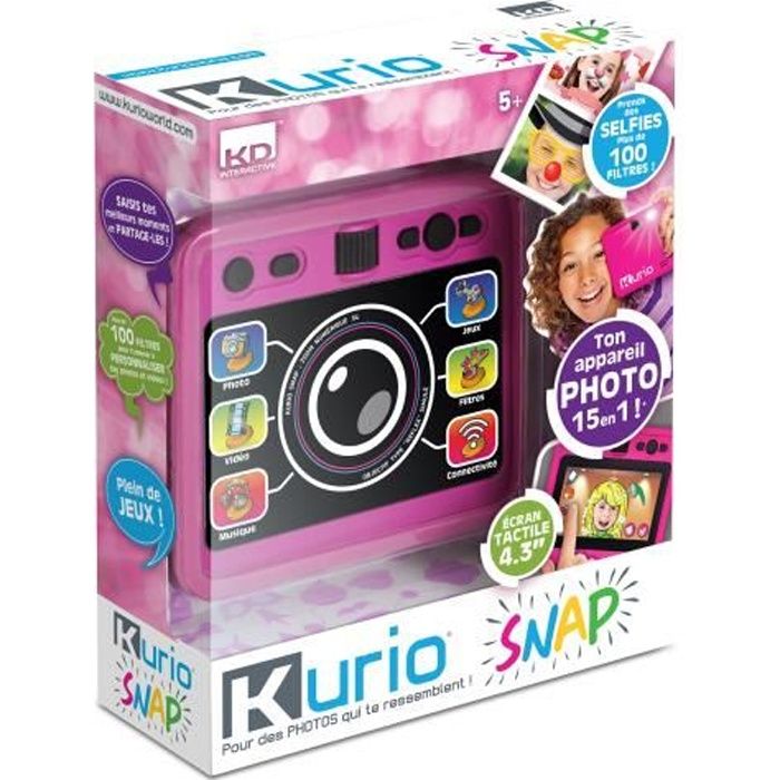 KURIO SNAP Appareil Photos et Selfies - rose