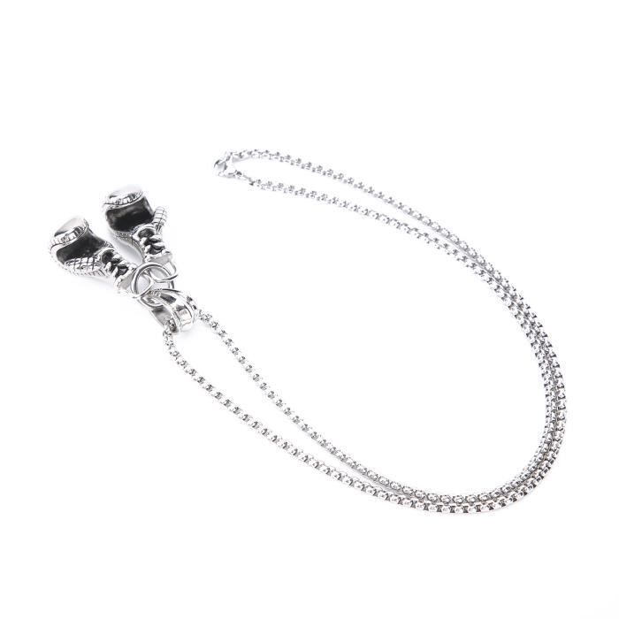 TMISHION collier pendentif Gant de boxe pendentif collier Hip Hop Style bijoux collier cadeau vêtements accessoire