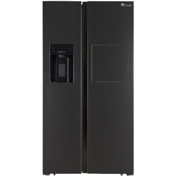 TRIOMPH TSN541NFHBK - Réfrigérateur Américain - 541 L (372 + 169) - Froid ventilé - L 91.1 x H 178 cm - Homebar - Noir