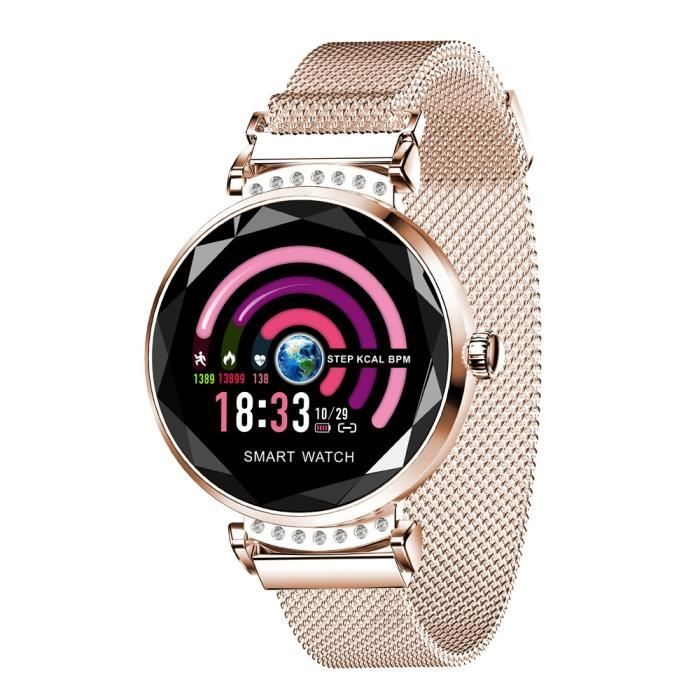 Montre Connectée Pour Femmes Bracelet Sport Ios Android 1.04 Pouce Bluetooth 4.0 - Yonis Or