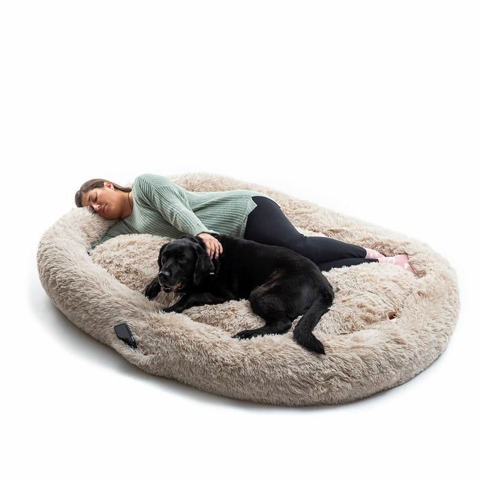Meilleurs prix pour Lit de Chien pour Humains | Human Dog Bed XXL InnovaGoods Beige
