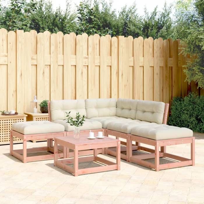 vidaXL Salon de jardin 5 pcs Bois de douglas - vue 2