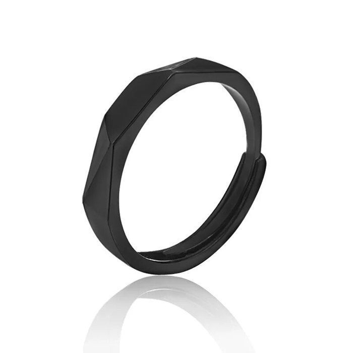 EKHOU Bague En Silicone Épaisse Noire Pour Homme - Modèle Everyday