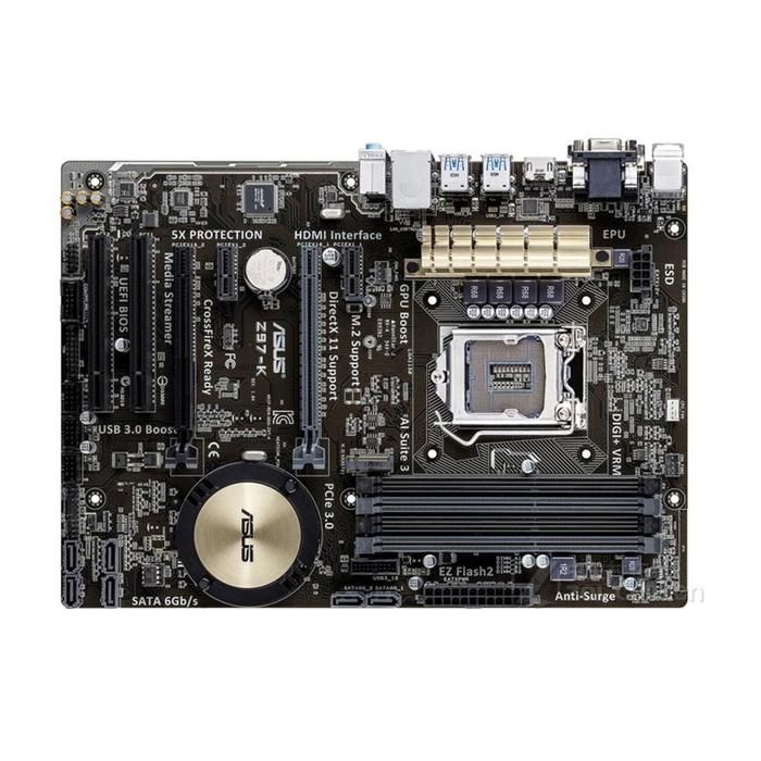 Carte mère ASUS Z97-K Intel Z97 LGA 1150 4xDDR3 32GB ATX - Asus