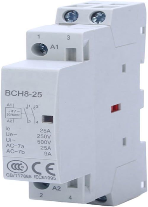 Contacteur électrique LC1-D09 220V AC - Montage Rail DIN 35mm, 25A, Pour Contrôle Moteurs, Bobine 220V - 13