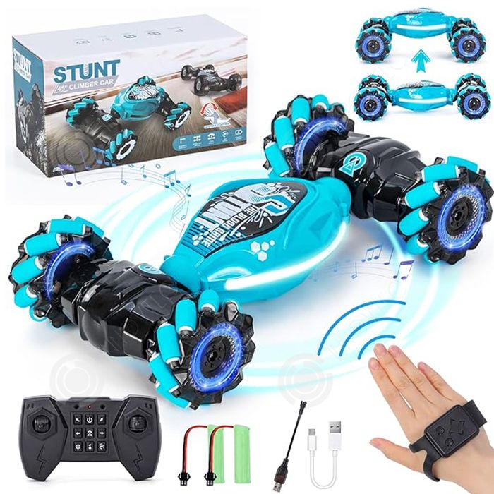 Toptrend – Voiture RC 2,4 GHz Avec LED Et Musique – Rotation 360° – Tout-terrain – Cadeau Enfant 8-12 Ans