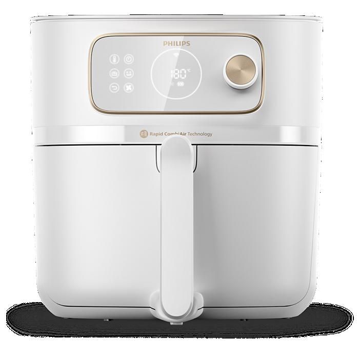 Philips Air Fryer Combi Série 7000 8.3 Air fryer 22 en 1 Connexion WiFi 99% de matières grasses en moins** avec Rapid CombiAir App HomeID HD987620 - vue 8
