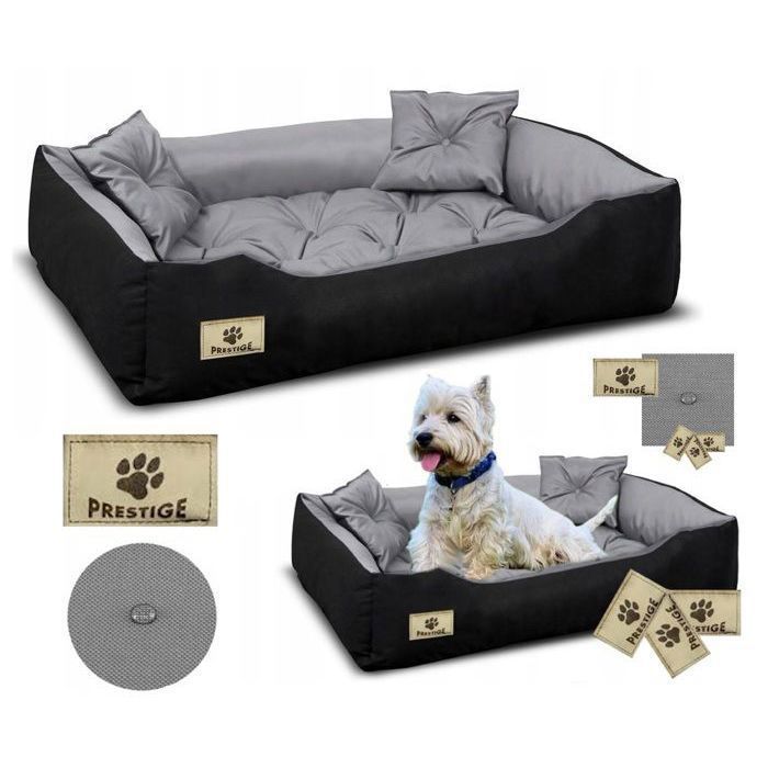 Comparer les prix de Panier pour chien PRESTIGE 130x105 cm imperméable gris