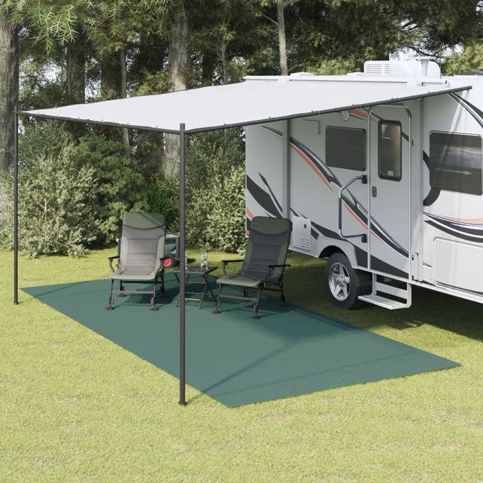 vidaXL Tapis de tente vert 55x25 m tapis de camping tapis de camping pour lextérieur sous-couche de tapis tapis de 4008475