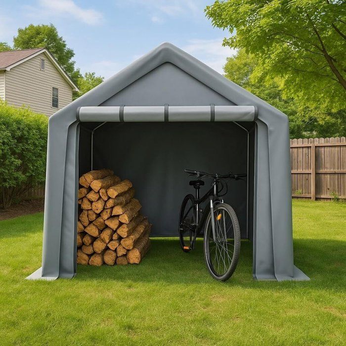 Abri à outils 244x217x241 cm résistant aux intempéries tente de