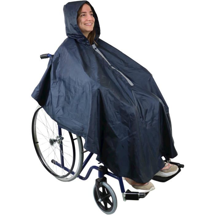 Poncho Imperméable Fauteuil Roulant GOTITA Jaune - Design Italien Universel