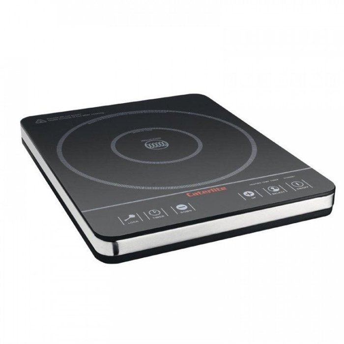 Plaque inox à induction 1 zone (Ø)240 mm tactile, 2000 W, 220 V - MONO ...