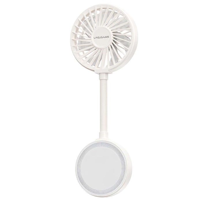 Ventilateur Portable - USAMS - Blanc - 3 Vitesses - Fixation Magnétique - Support Stand