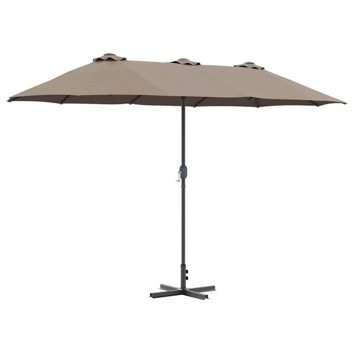 vidaXL Parasol de jardin 380 x 196 x 235 cm - vue 6