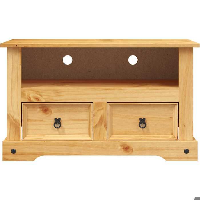 SALE Janvier MODERNE Cabinet TV - MGH - MEUBLE TV/HIFI - Avec rangement - Gamme Corona pin mexicain 91x43x56 cm TT27