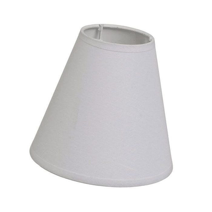 Petit abat-jour gris clair hauteur 15 cm