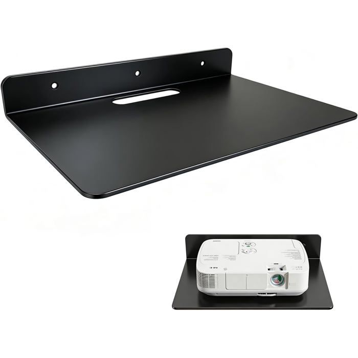 Projecteur Support Etagere Murale 31 X 23.5 X 5.5CmEtagere Murale Sans PercageRouteur Tablette Murale Avec Trou De Gestion Des C