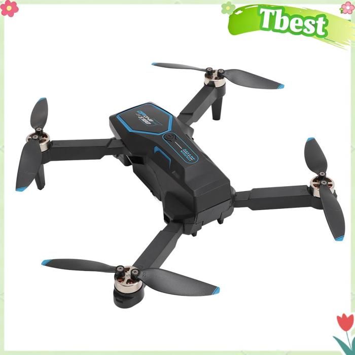 Tbest Drones à moteur sans balais Drones RC professionnels 8K HD ESC caméra 4 côtés évitement photo camescope 1 batterie