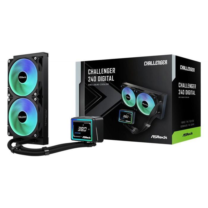 Refrigeration Liquide Asrock CPC Challenger 240mm 2 Ventilateurs ARGB - vue 2