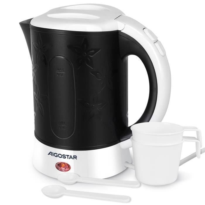Bouilloire Électrique Aigostar Milo 1,7L Acier Inoxydable 2200W - Noire