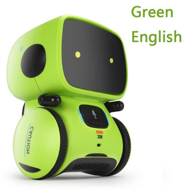 Anglais vert-Emo Robot Intelligent, Capteur de Commande Vocale