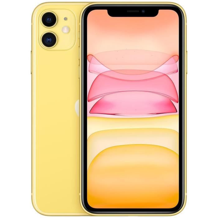 APPLE iPhone 11 64 Go Jaune - Reconditionné - Etat correct