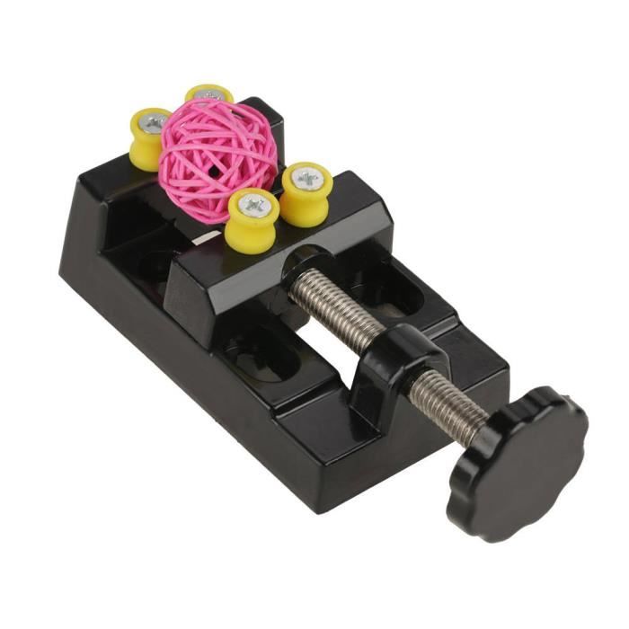 Tvoip Outil de sculpture pour bricolage, sculpture, mâchoire, banc, pince, mini perceuse, étau, fixation de petites pièces, bijoux, montre