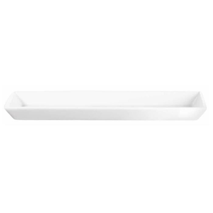 Plat De Service Rectangulaire Acier Inox 18/10 - 40x28cm - Four & Lave-Vaisselle Safe