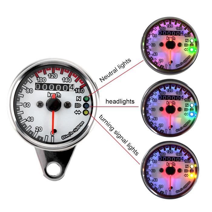 Compteur Kilométrique Moto Duokon 12V Pour YBR 125 - LCD, étanche, Plug & Play ! - 2