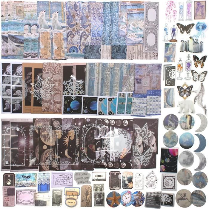 200 Autocollants Fleurs Scrapbooking - Déco Bullet Journal, Enveloppes - NEULEBEN