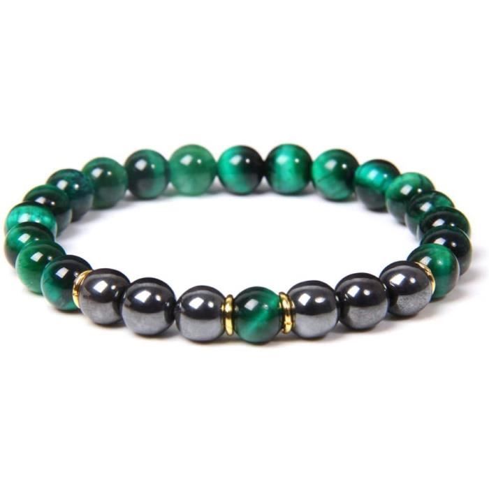 FDEETY Bracelet Perle Pierre Naturelle Violet Et Noir – Élégant Bijou Femme Avec Pendentif Papillon – Cadeau Amitié Ou Amour