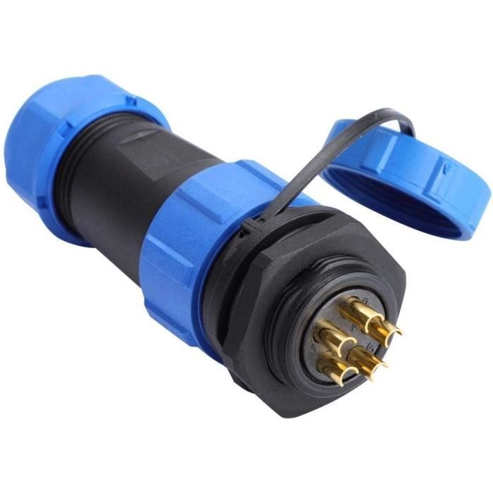 SZRMCC WEIPU SP21 Connecteur D'aviation Prise De Courant Imperméable 2/3/4/5/7/9/12Pin En Ligne Montage Sur Panneau Câble Connecteur (3 Pin 30 A
