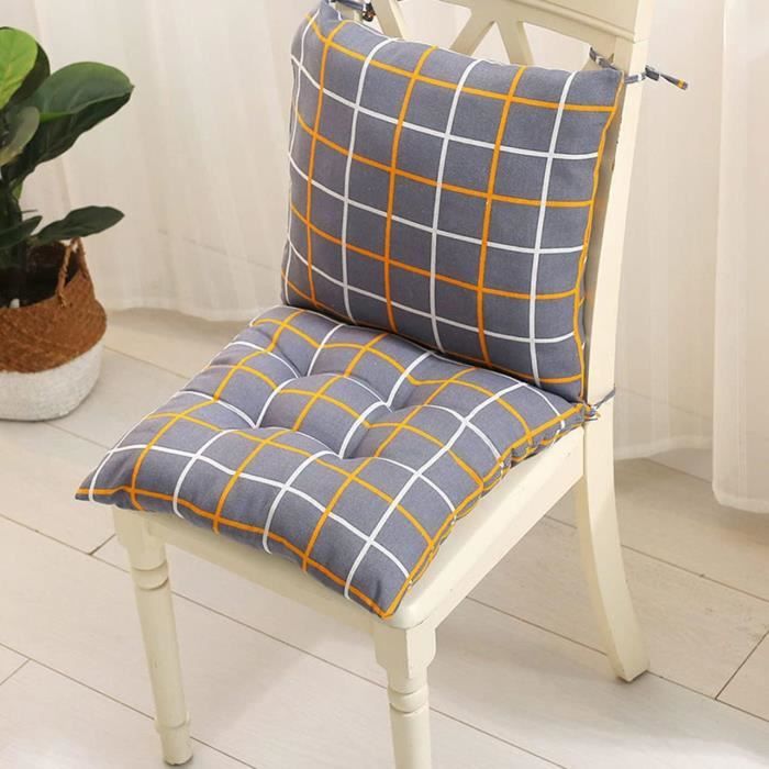Coussin De Dossier De Chaise 40x90cm - Avec Sangles Réglables (Velours Jaune) - 5
