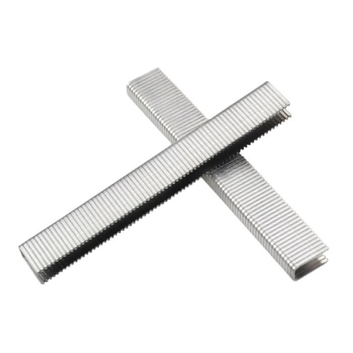 50 Clous En U Pour Clôture MERRYHAPY – Agrafes Métalliques Solides, Pointe Biseautée – Pour Filets, Grillages, Fixation Au Sol - 9