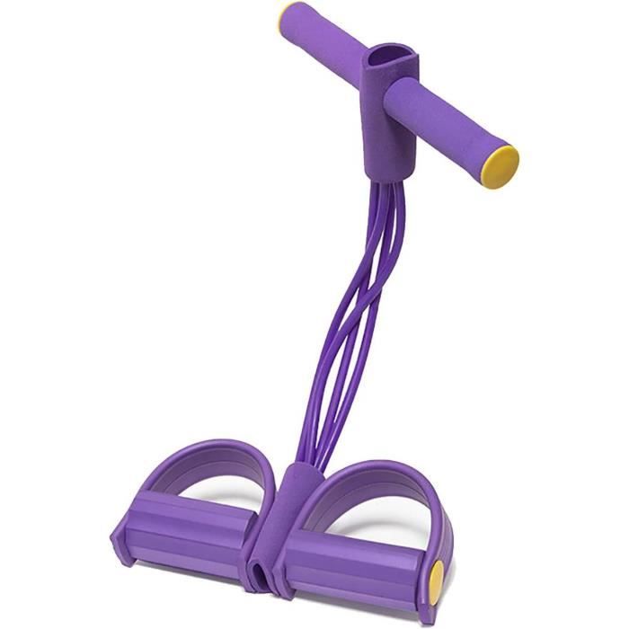 Bande De Résistance à Pédale Avec Compteur - 6 Tubes élastiques, Pour Musculation Maison (bras, Taille, Jambes)