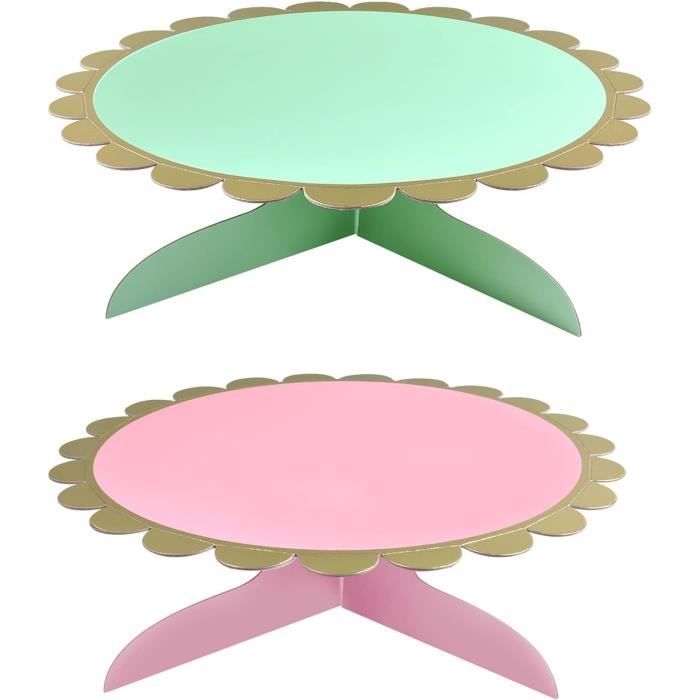 Présentoir Gâteau Carton,2 Pièces D