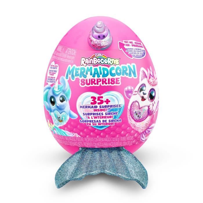 Peluches surprises ZURU Mermaidcorn Surprise S7 35 surprises Queue brillante Oeuf à éclore