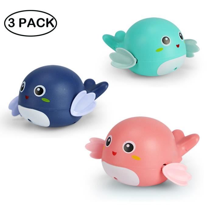 Nouveau Bain De Bebe Piscine Jouet Mignon Dauphin Windup Jouets De Bain 3 Pieces F84 Cdiscount Pret A Porter