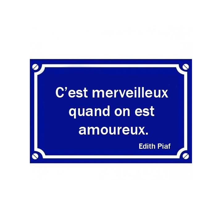 Plaque De Rue Citation Edith Piaf Plaque Decorative Achat Vente Objet Decoration Murale Cdiscount Plaque De Rue Citation Edith Piaf Plaque Decorative Achat Vente Objet Decoration Murale Cdiscount