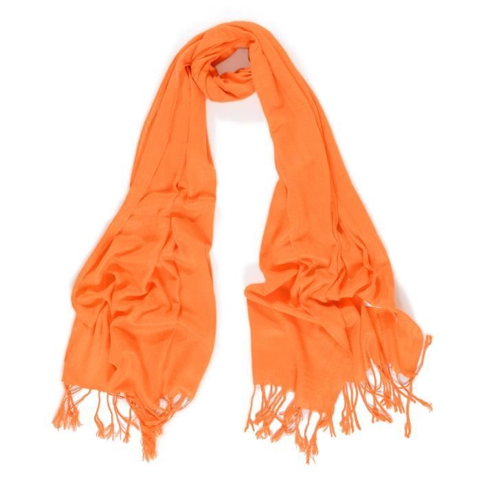 Echarpe orange homme clearance