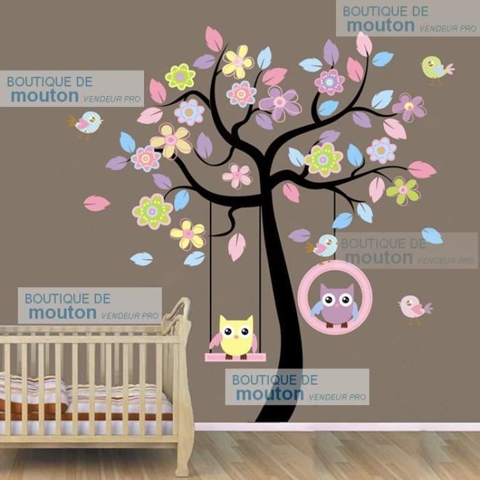 Stickers arbre chambre enfant - Cdiscount