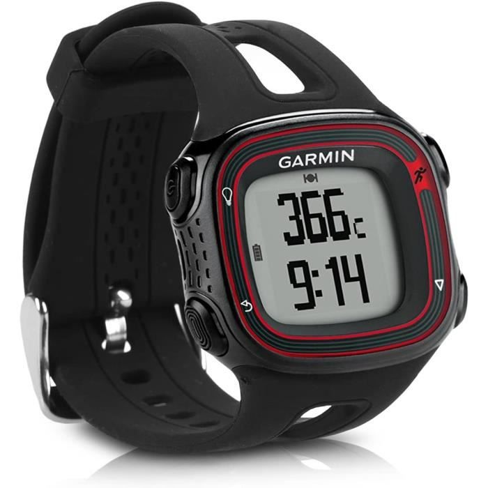 Bracelet de rechange pour Garmin Forerunner 10 15 modele L Bracelet d activite en TPU noir Cdiscount Telephonie