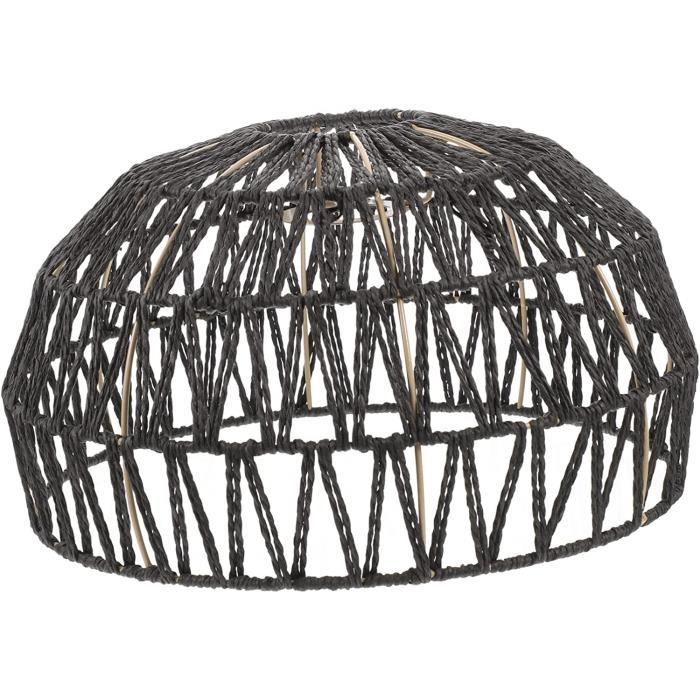 Abat-Jour Boho En Rotin 15cm - Remplacement Ventilateur Plafond Et Applique Murale - Style Naturel