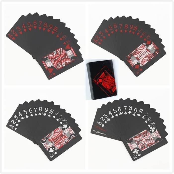 Jeu De Poker Pour Adultes - Boîte De 24 Cartes Plastifiées - Numéro De Pièce 3000 - Parfait Pour Les Soirées Jeux Ou Les Voyages