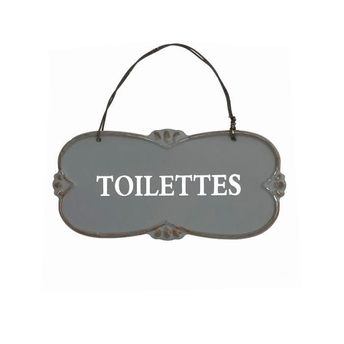 Plaque De Porte Toilettes Style Ancien Fer Gris 12 Cm 14051 Plaque T Achat Vente Plaque De Porte Soldes Des Le 15 Juillet Cdiscount