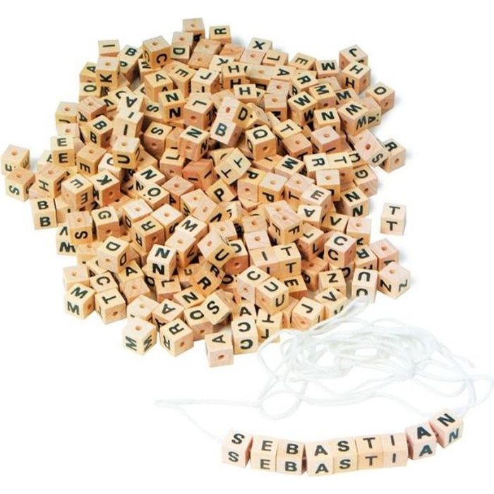Des En Bois Lettres De L Alphabet Cdiscount Jeux Jouets