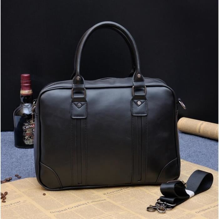 PORTE DOCUMENTS SERVIETTE ATTACHE CASE Homme d affaires PU