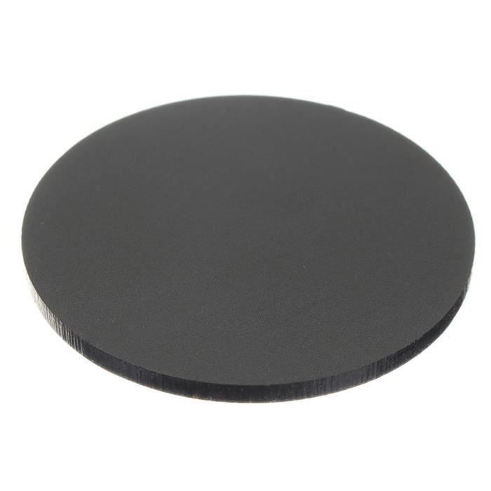 Plaque de Plexiglass Rond Noir - Ép. 2 ou 4 mm - Disque Rond PMMA