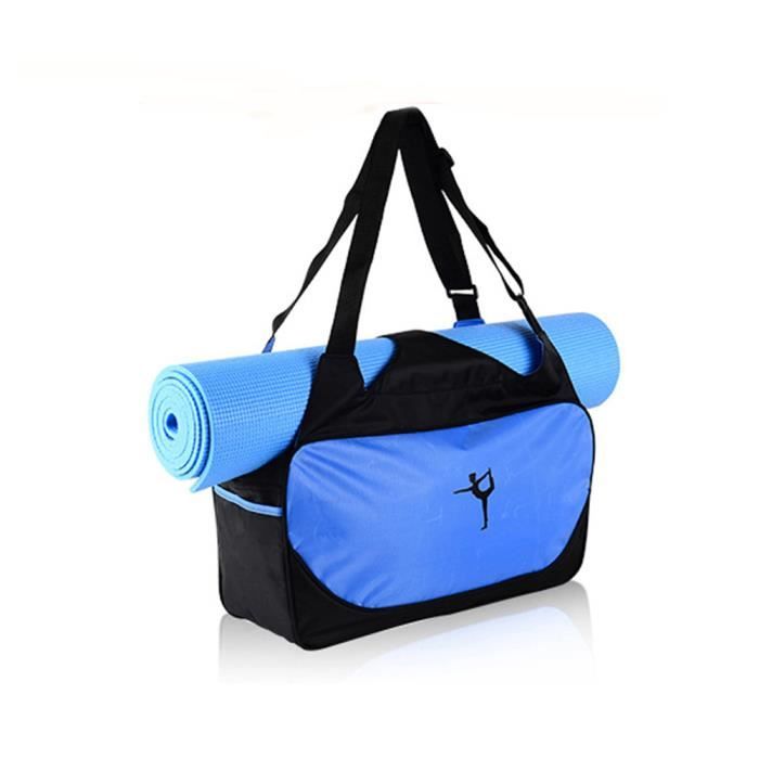 Sac de Sport pour Tapis de Yoga Sac d'épaule Etanche Pilates Fitness Tapis Sac  de Transport Bleu Clair - Cdiscount